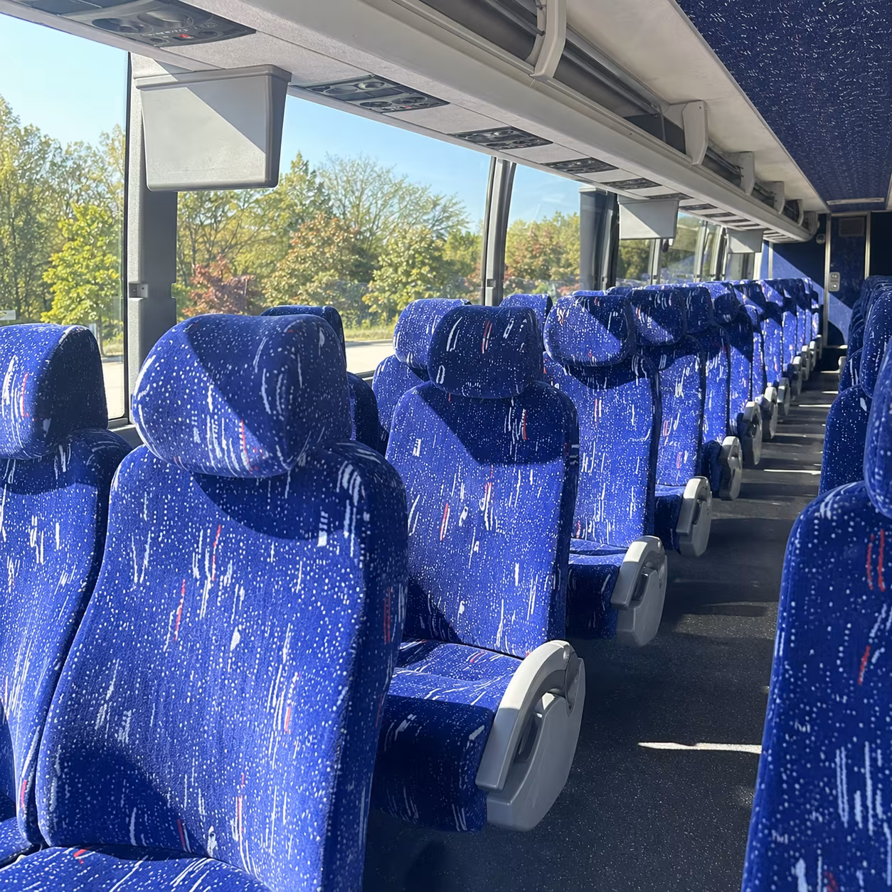 clermont charter bus interior