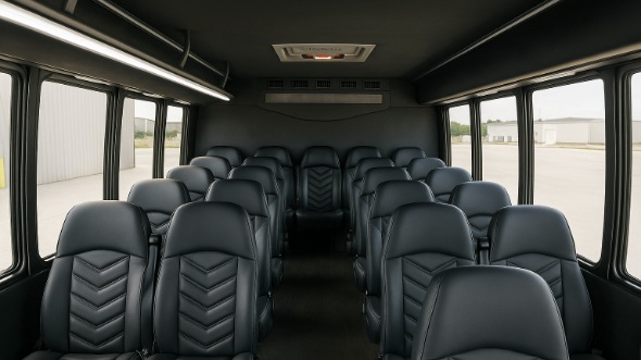 28 passenger minibus interior