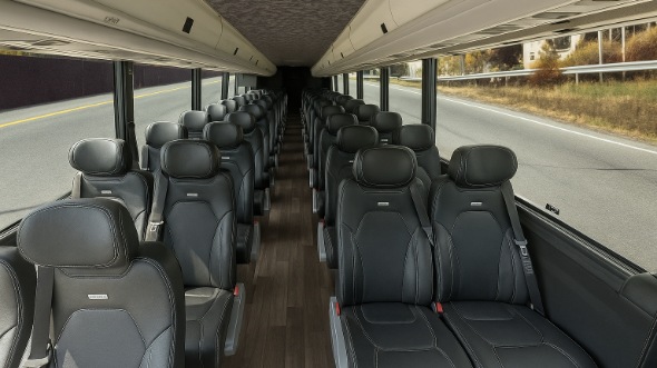 Interior of Charter Bus Company Ocoee's 35 Passenger Minibus in Ocoee