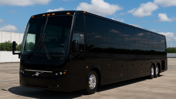 Exterior of Charter Bus Company Sanford's 50 Passenger Charter Bus in Sanford