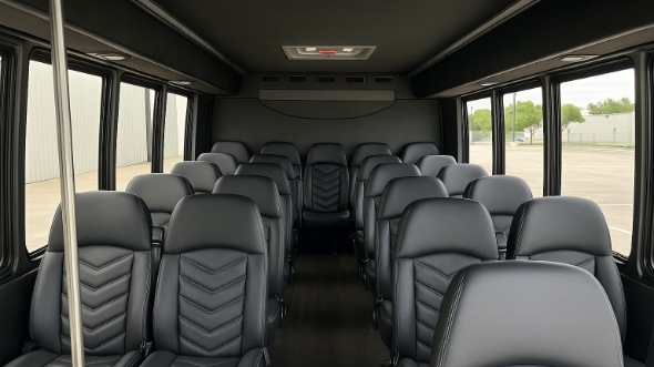 clermont 15 passenger minibus inside