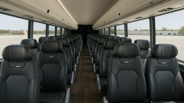 clermont 28 passenger minibus inside