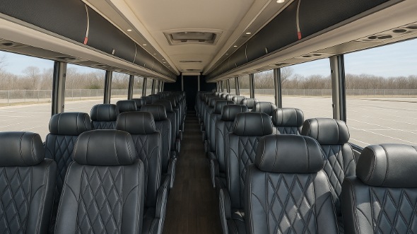 clermont 50 passenger charter bus interior