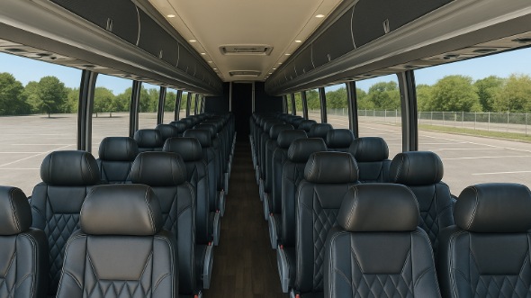 clermont 55 passenger charter bus inside
