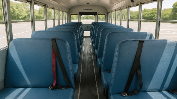 clermont school bus rental interior