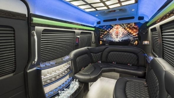 clermont sprinter limo rental inside