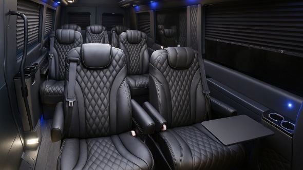clermont sprinter van with driver inside