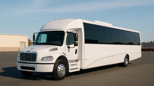 Exterior of Charter Bus Company Sanford's Party Bus in Sanford
